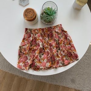 Brandy & Melville Floral Print Skirt